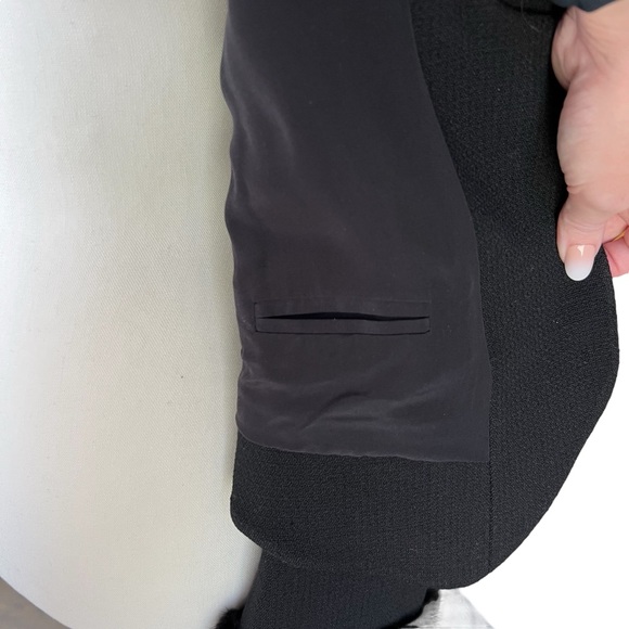 Brooks Brothers Mink Trimmed Wool Jacket Blazer with Silk Lining Size 12 - Picture 9 of 11